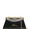 22749196_53422700_1000.jpg Balmain grid-embossed leather clutch bag