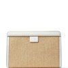 22851481_53316055_1000.jpg Jimmy Choo Avenue logo-embroidered woven clutch