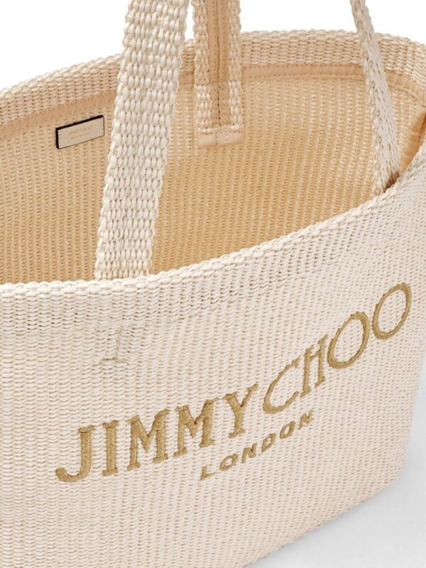22855088_53316008_1000.jpg Jimmy Choo logo-embroidered raffia beach bag