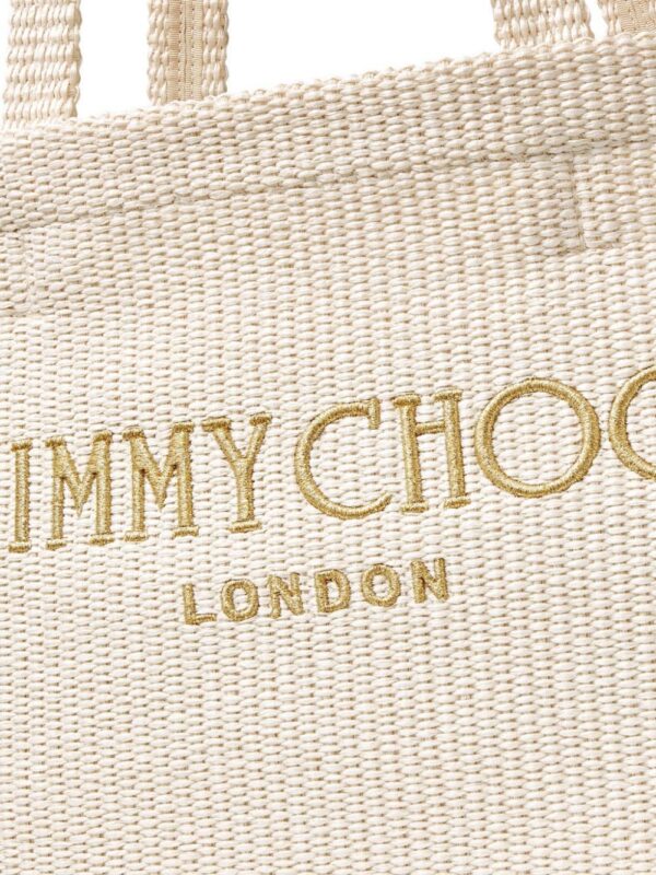 22855088_53316009_1000.jpg Jimmy Choo logo-embroidered raffia beach bag