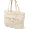 22855088_53316016_1000.jpg Jimmy Choo logo-embroidered raffia beach bag