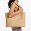 22855094_53316042_1000.jpg Jimmy Choo logo-embroidered raffia beach bag