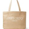 22855094_53316045_1000.jpg Jimmy Choo logo-embroidered raffia beach bag