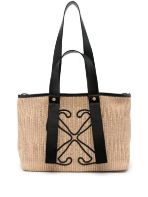 22871620_52961063_1000.jpg Off-White Arrows-embroidered tote bag