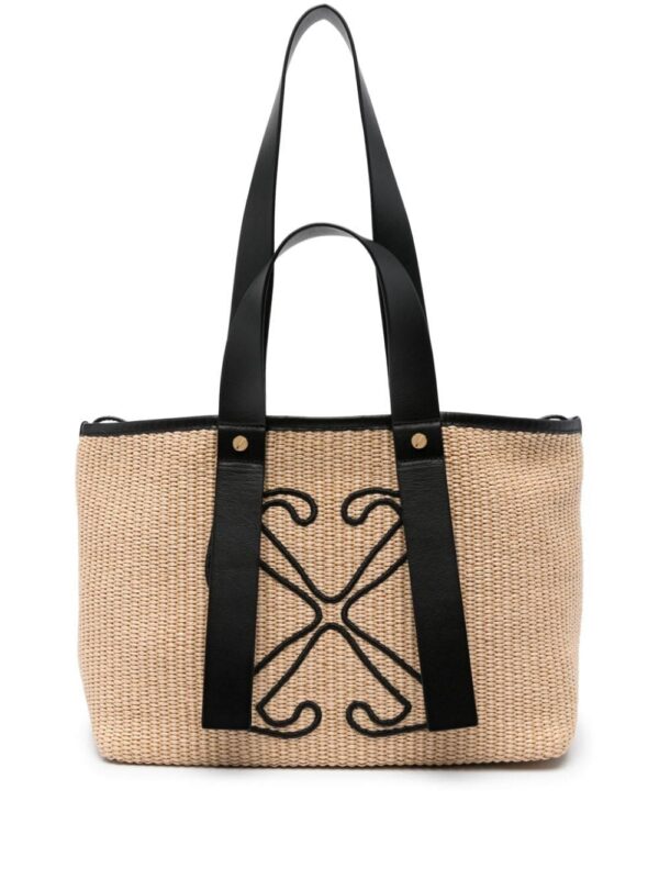 22871620_52961063_1000.jpg Off-White Arrows-embroidered tote bag