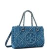 22931348_52967914_1000.jpg Tory Burch mini Fleming denim chain tote bag
