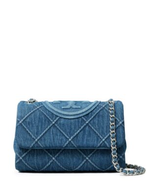 22931367_52968132_1000.jpg Tory Burch small Fleming denim shoulder bag
