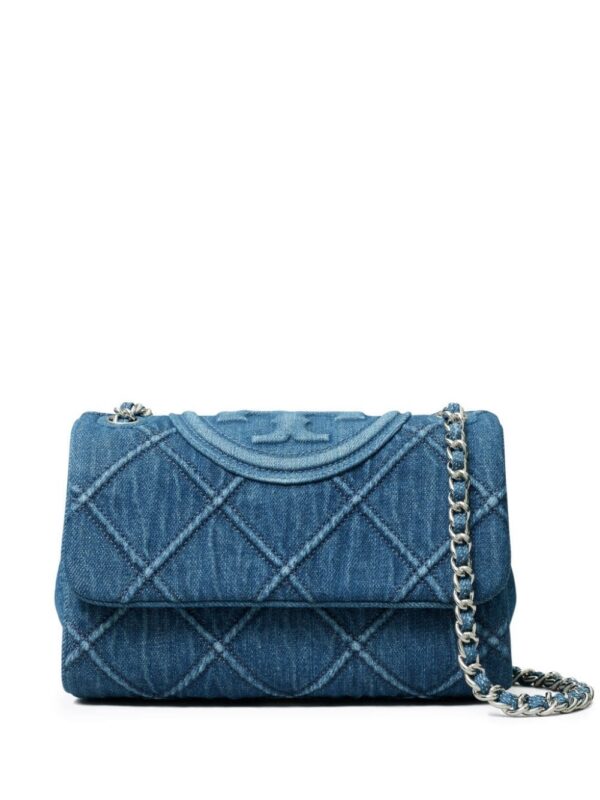 22931367_52968132_1000.jpg Tory Burch small Fleming denim shoulder bag