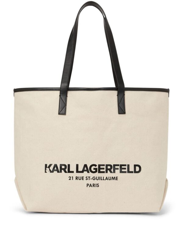 22999624_53447530_1000.jpg Karl Lagerfeld Rue St-Guillaume canvas tote bag