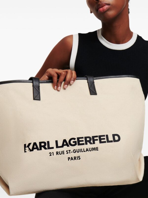 22999624_53447538_1000.jpg Karl Lagerfeld Rue St-Guillaume canvas tote bag