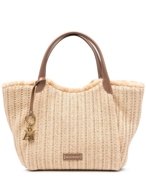 23046815_53163796_1000.jpg Emporio Armani woven-raffia tote bag