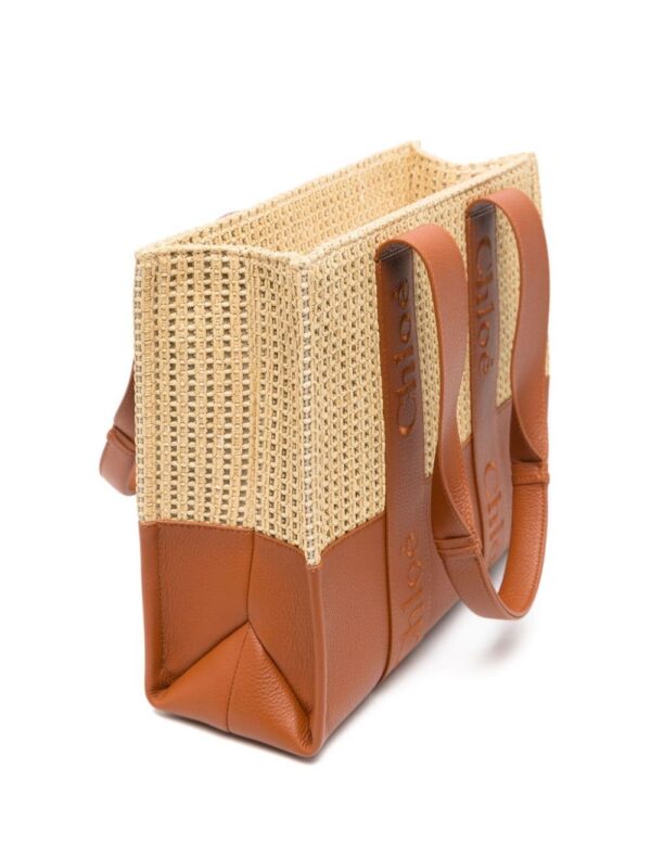 23064955_53238113_1000.jpg Chloé CHLOE WOODY MEDIUM RAFFIA LEATHER TOTE