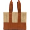 23064955_53269198_1000.jpg Chloé CHLOE WOODY MEDIUM RAFFIA LEATHER TOTE