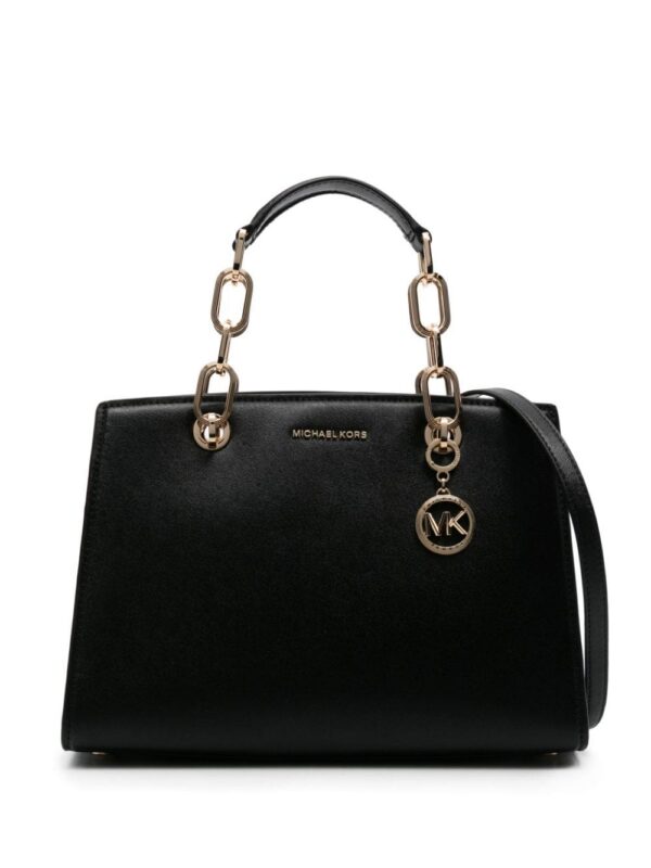 23094327_53262373_1000.jpg Michael Michael Kors logo-plaque leather tote bag