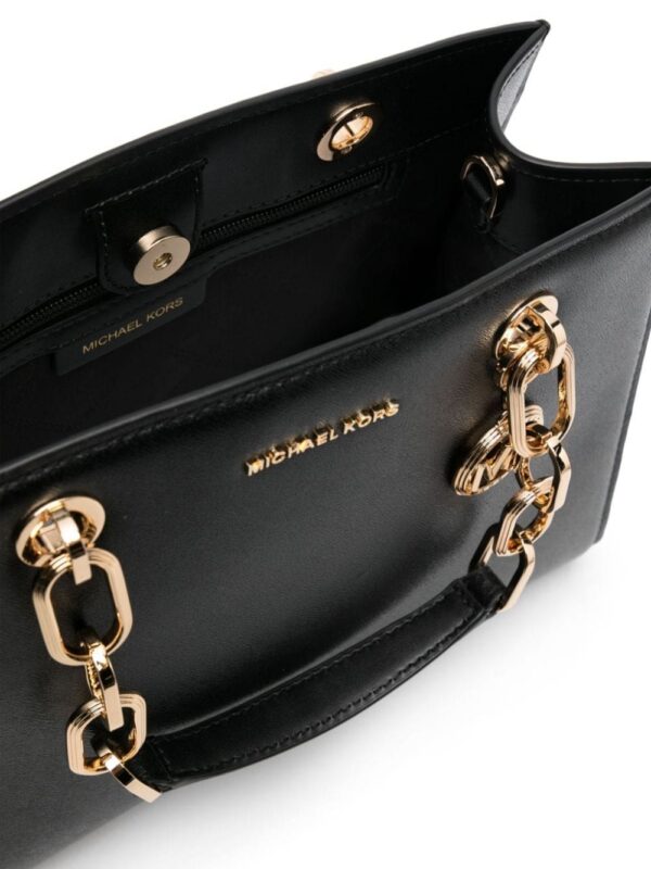 23094327_53262375_1000.jpg Michael Michael Kors logo-plaque leather tote bag