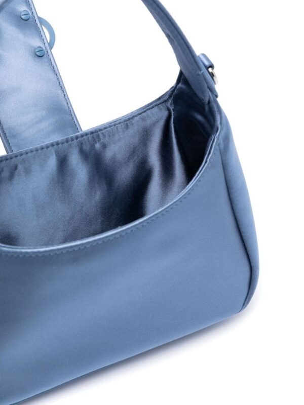 Emporio Armani logo-plaque satin tote bag