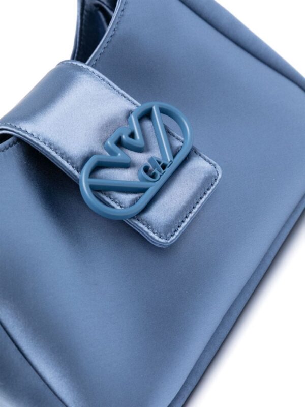 Emporio Armani logo-plaque satin tote bag