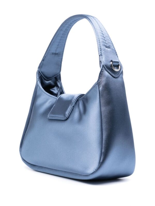 Emporio Armani logo-plaque satin tote bag