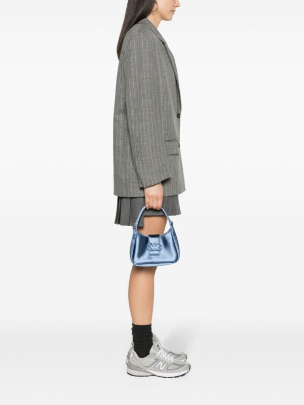 Emporio Armani logo-plaque satin tote bag