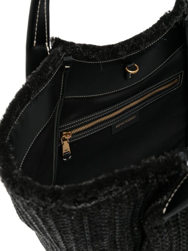 23168555_53511234_1000.jpg Emporio Armani logo-charm interwoven tote bag