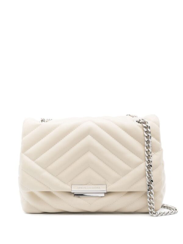 23173403_53582186_1000.jpg Armani Exchange logo-plaque quilted shoulder-bag
