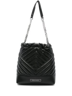 23174457_53582085_1000.jpg Armani Exchange logo-plaque quilted shoulder-bag