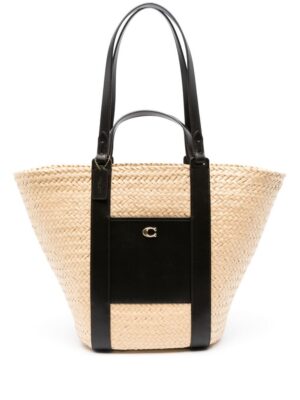 23303291_53433225_1000.jpg Coach logo-charm tote bag