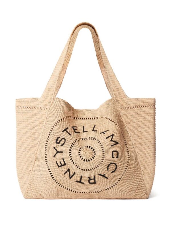 23374663_53856265_1000.jpg Stella McCartney medium logo-embroidered tote bag