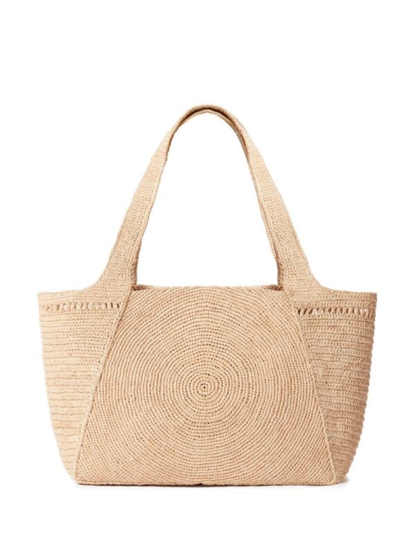 23376395_53857709_1000.jpg Stella McCartney embroidered-logo raffia tote bag