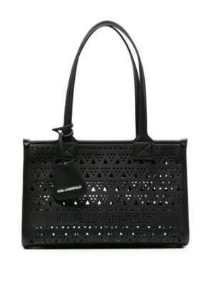 23403299_53556061_1000.jpg Karl Lagerfeld logo-embroidered perforated shoulder bag