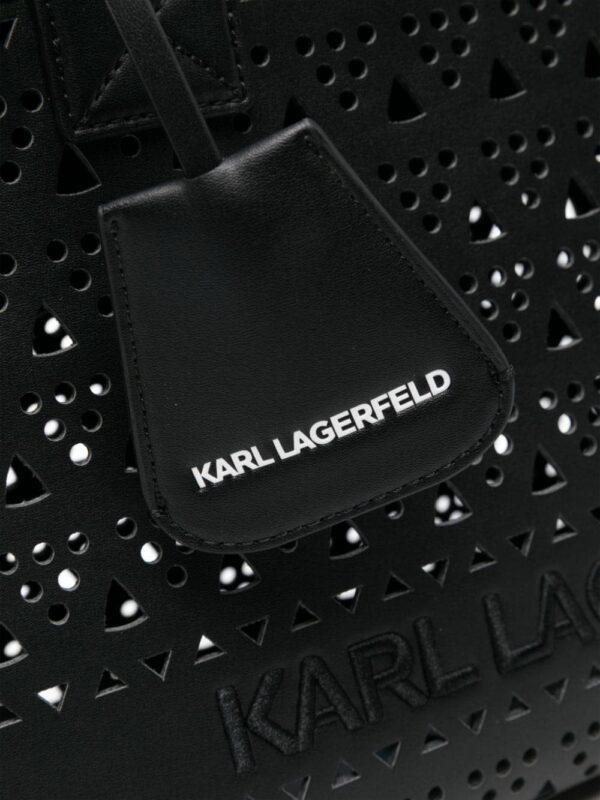 23403299_53556065_1000.jpg Karl Lagerfeld logo-embroidered perforated shoulder bag