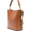 Stella McCartney logo-charm faux-leather bucket bag
