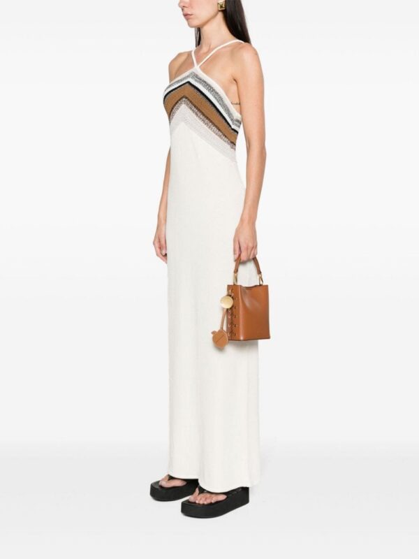 Stella McCartney logo-charm faux-leather bucket bag