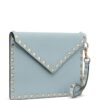Valentino Garavani Rockstud leather clutch bag