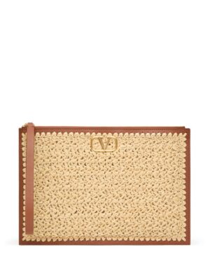 23445585_53766591_1000.jpg Valentino Garavani VLogo Signature raffia clutch bag