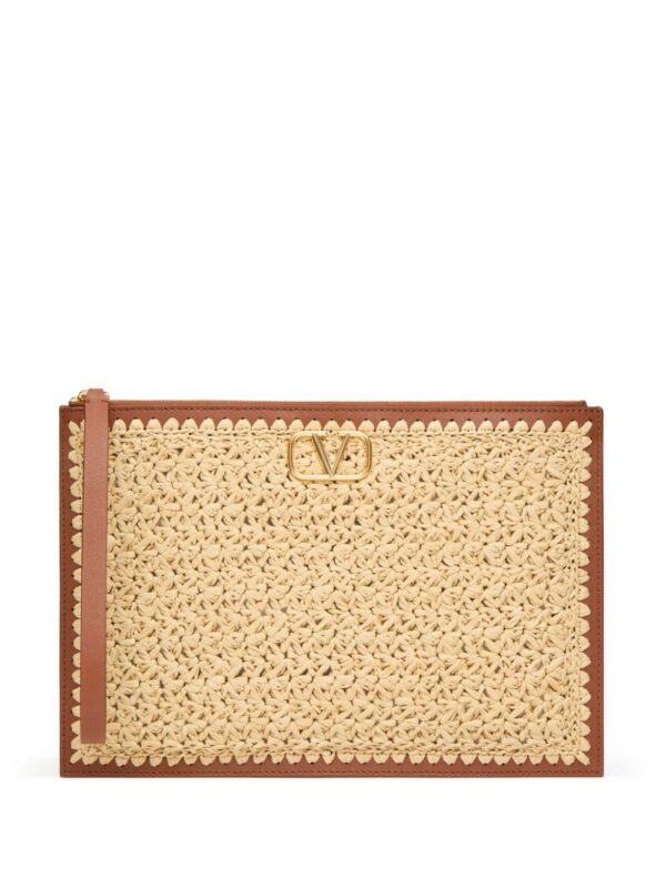 23445585_53766591_1000.jpg Valentino Garavani VLogo Signature raffia clutch bag