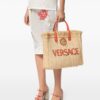 23491272_53811018_1000.jpg Versace La Medusa raffia tote bag