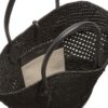 Ferragamo cut-out raffia tote bag