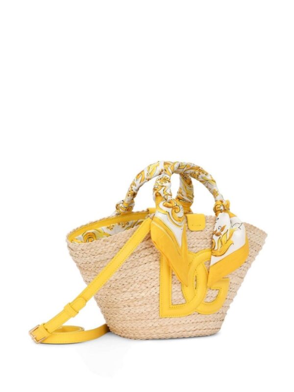 23600278_53629917_1000.jpg Dolce & Gabbana small Kendra straw tote bag