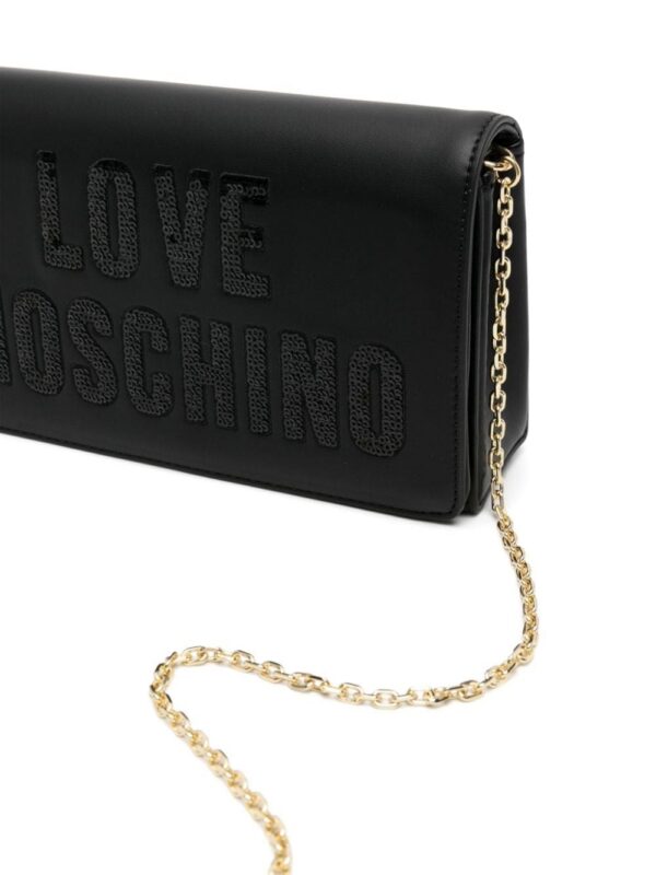 Love Moschino logo-appliqué crossbody bag