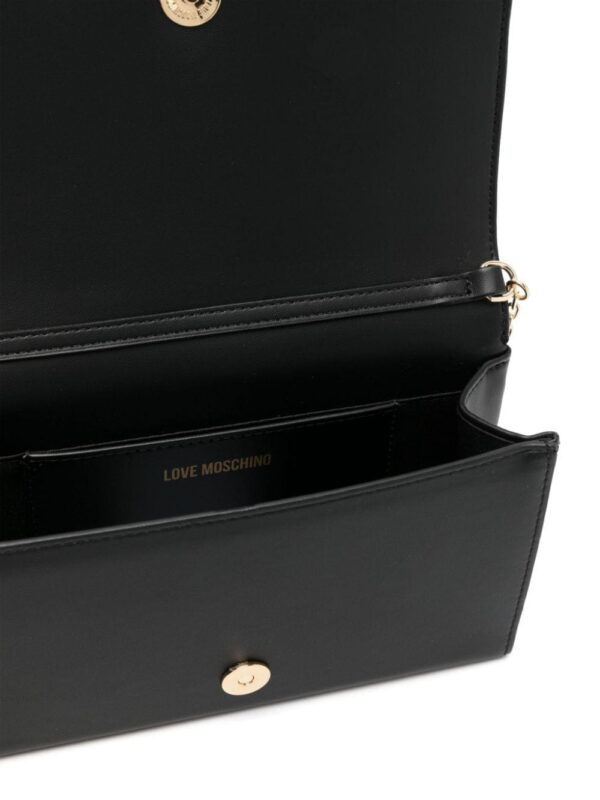 Love Moschino logo-appliqué crossbody bag