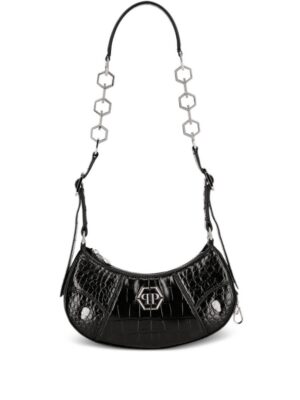 23625223_53588847_1000.jpg Philipp Plein logo-plaque leather shoulder bag