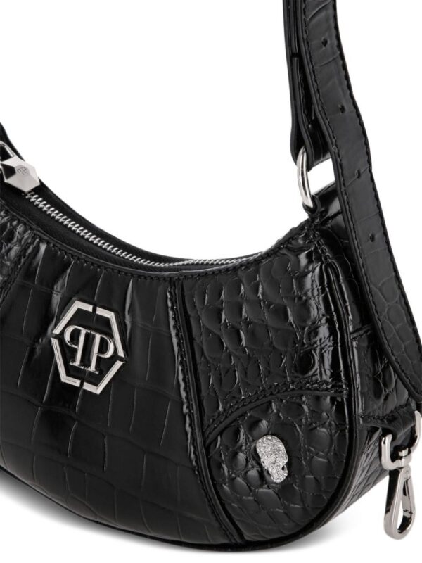 23625223_53588851_1000.jpg Philipp Plein logo-plaque leather shoulder bag