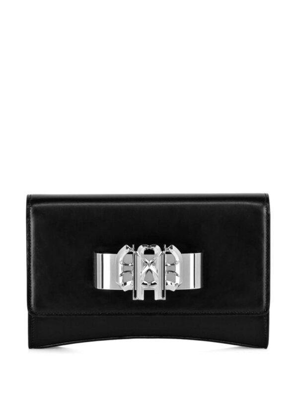 23626202_53788161_1000.jpg Philipp Plein logo-plaque leather clutch bag