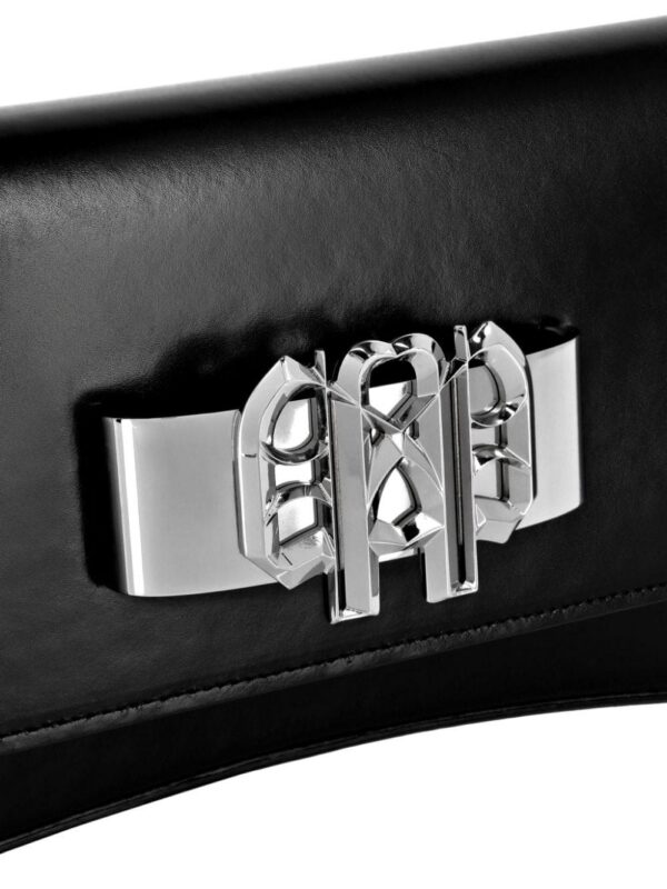 23626202_53789407_1000.jpg Philipp Plein logo-plaque leather clutch bag
