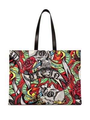 23626203_53588010_1000.jpg Philipp Plein Tattoo print shopping bag