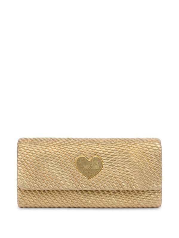 23636575_53505498_1000.jpg Love Moschino logo-plaque clutch bag