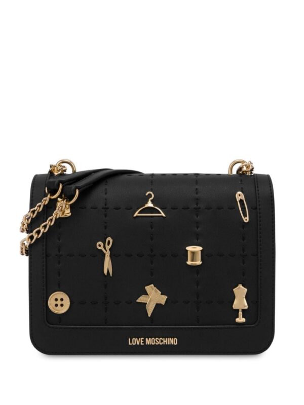 23637156_54126498_1000.jpg Love Moschino pin-embellishment faux-leather bag