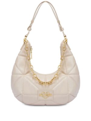 23637165_53525848_1000.jpg Love Moschino logo-plaque quilted shoulder bag