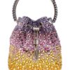 Jimmy Choo Bon Bon crystal-embellished bucket bag